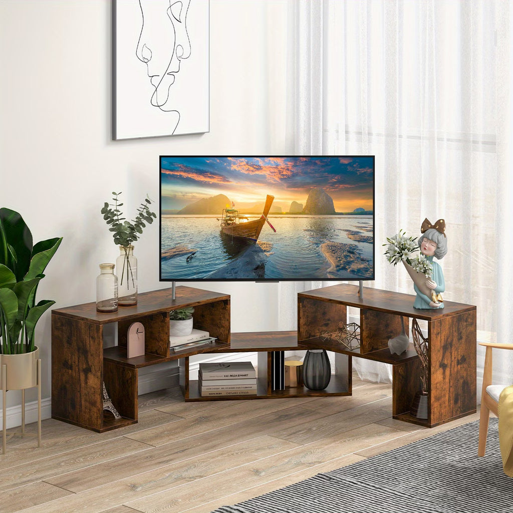 Meuble TV 3-en-1 en Bois style Japandi Modulable - ANEL