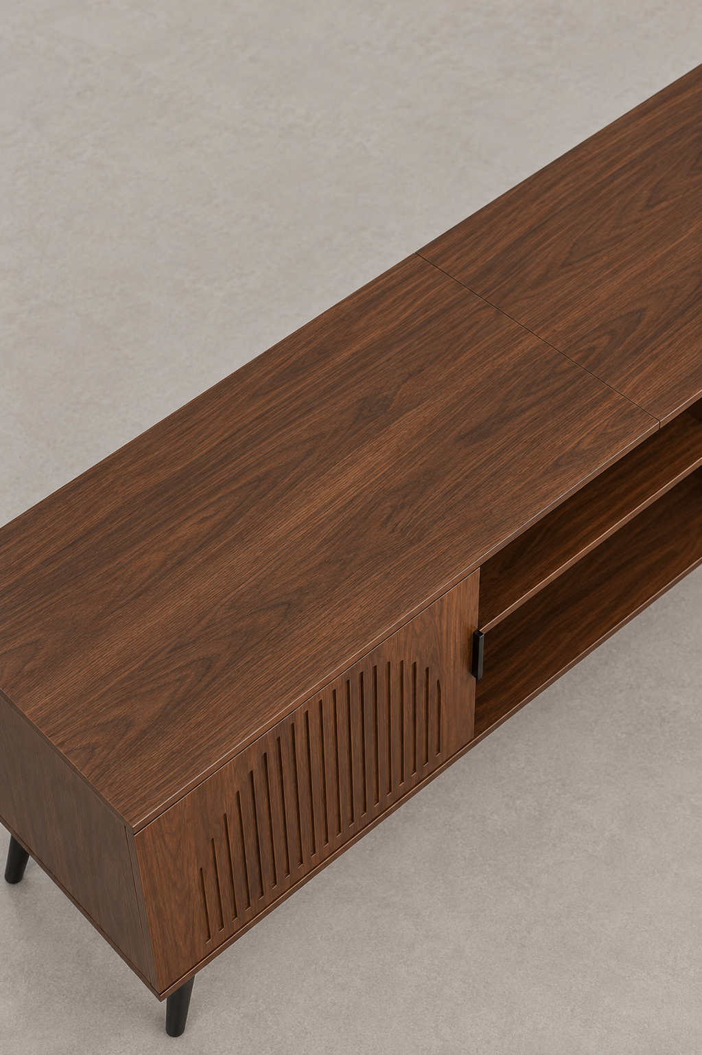 Meuble TV en Bois de Noyer Style Moderne