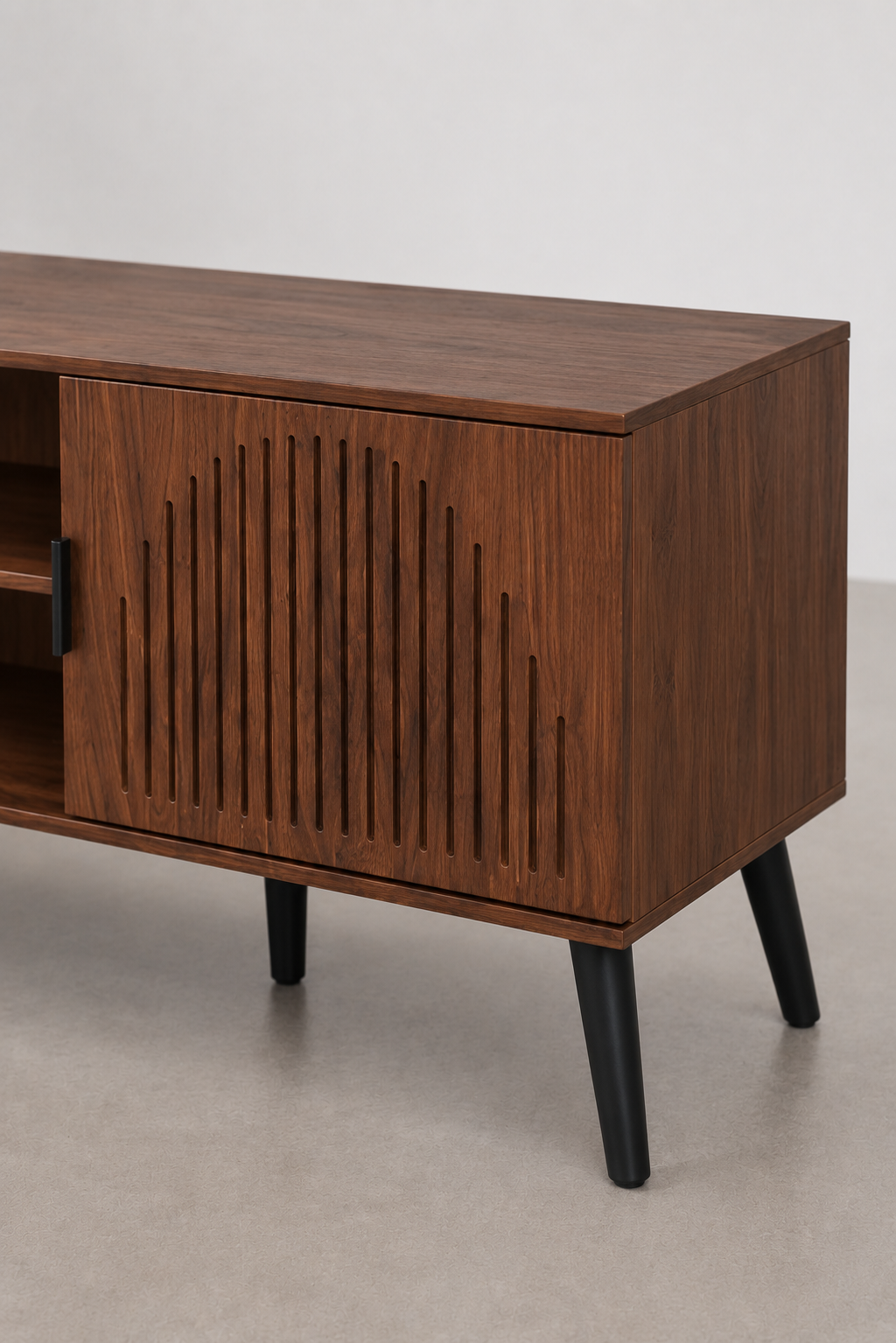 Meuble TV en Bois de Noyer Style Moderne