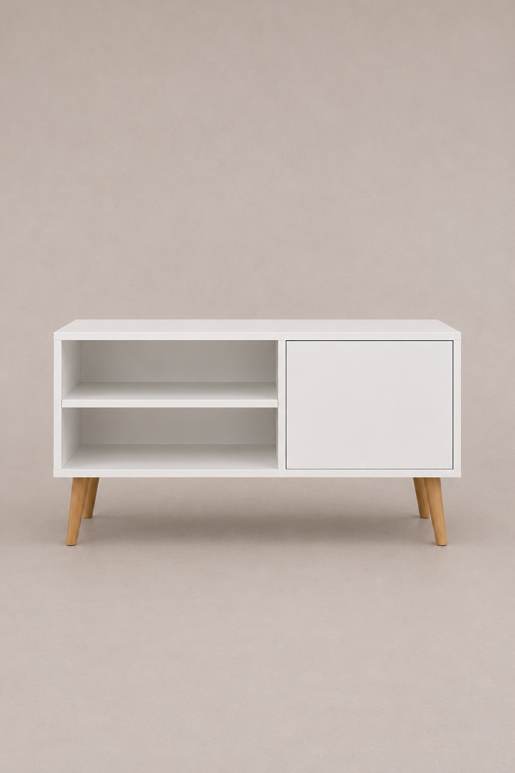 Meuble TV Moderne 120 cm pour TV jusqu'à 55", Banc TV pour Salon & Chambre