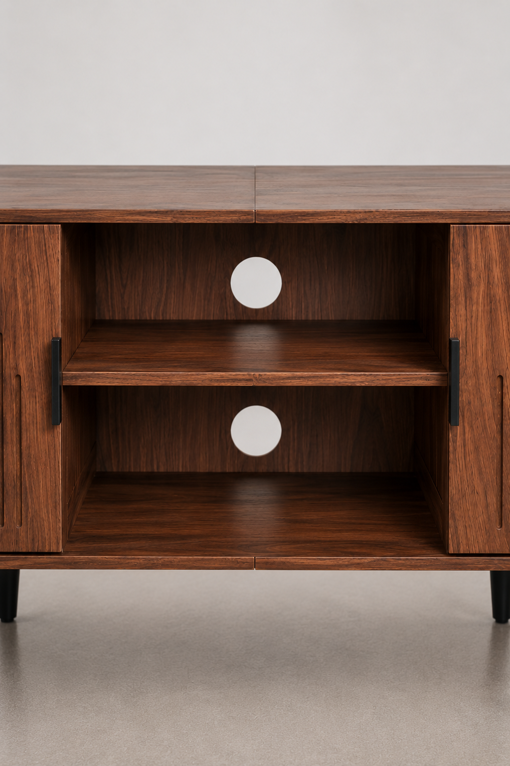 Meuble TV en Bois de Noyer Style Moderne