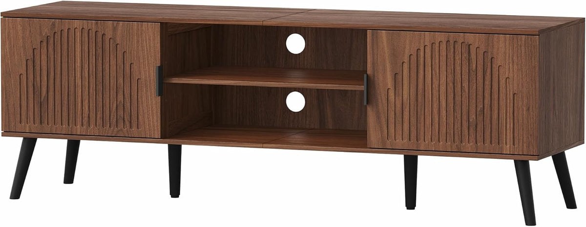 Meuble TV en Bois de Noyer style moderne du milieu du siècle GUAVO