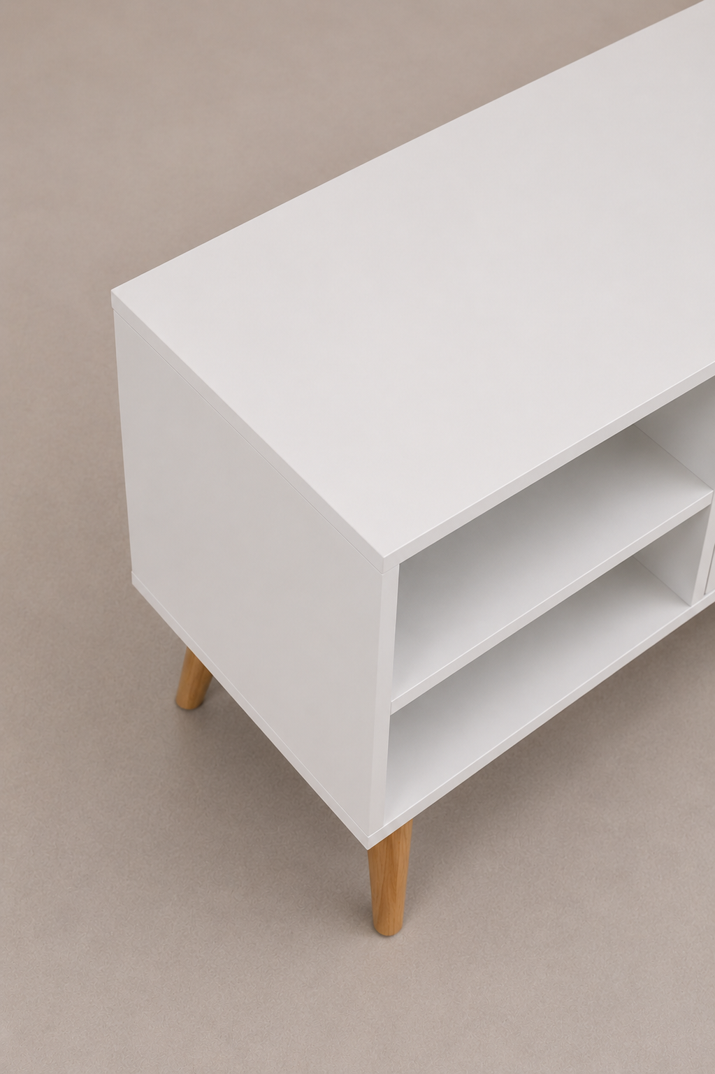 Meuble TV Moderne 120 cm pour TV jusqu'à 55", Banc TV pour Salon & Chambre