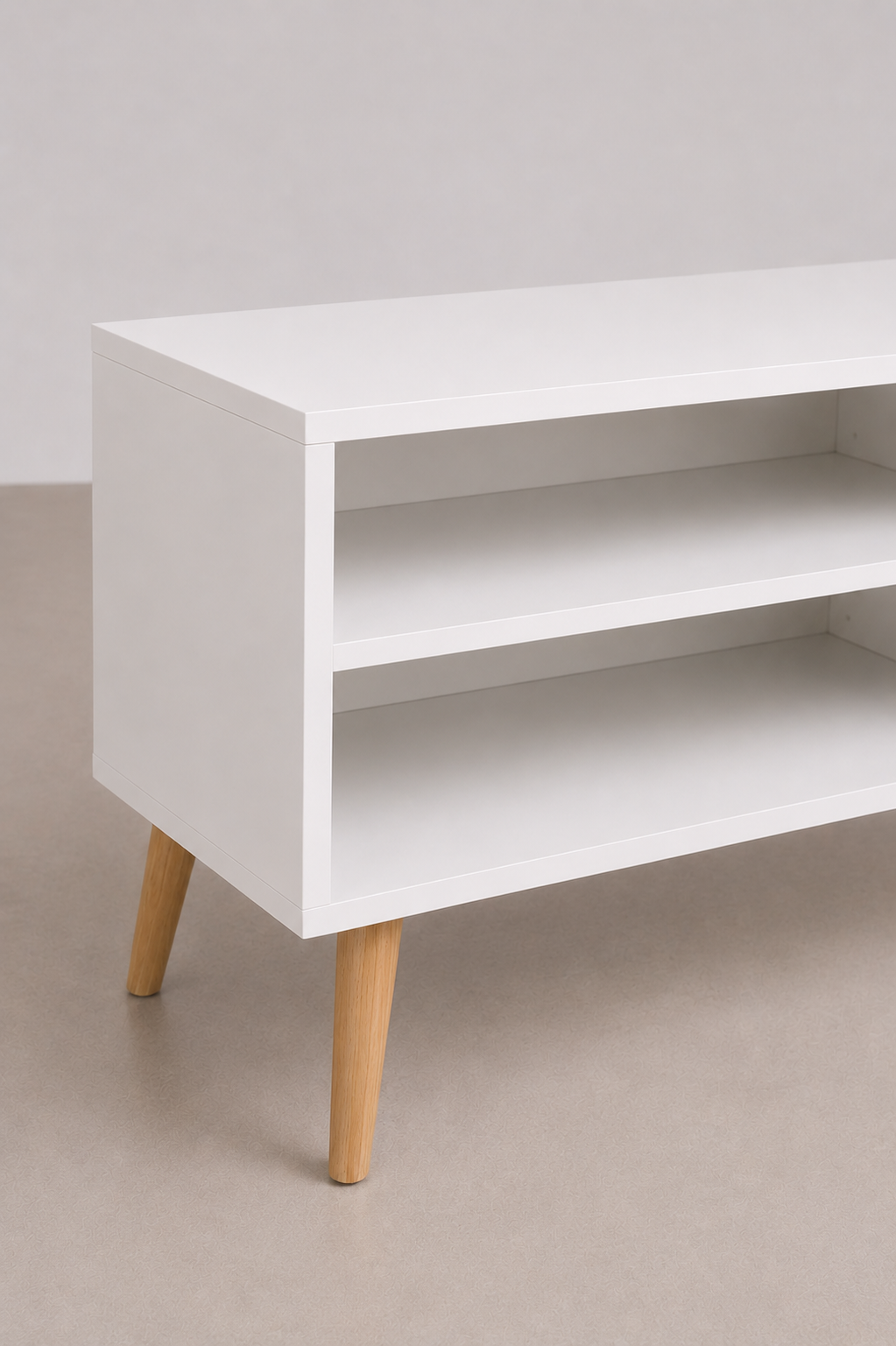 Meuble TV Moderne 120 cm pour TV jusqu'à 55", Banc TV pour Salon & Chambre